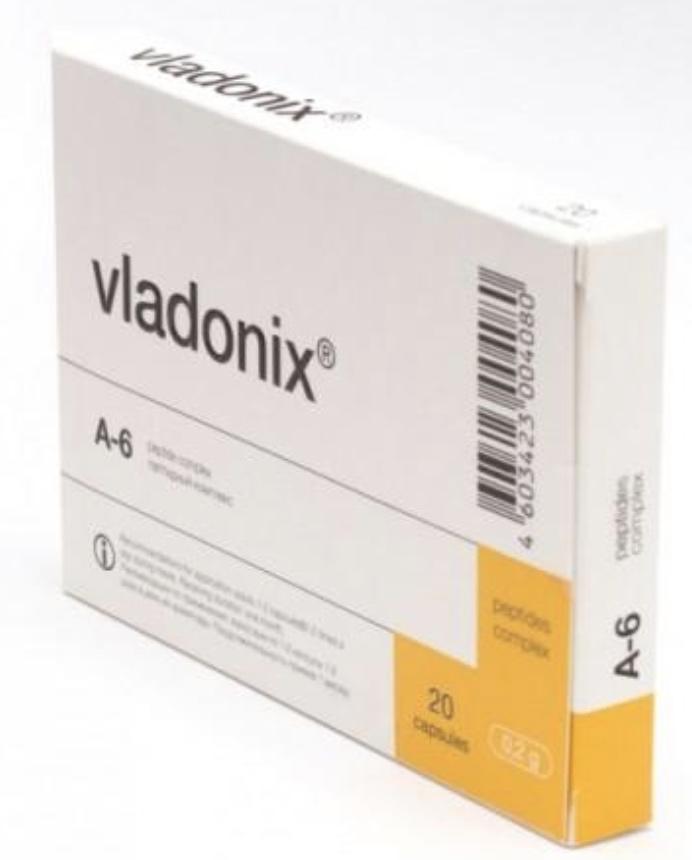 Vladonix® - A-6 Thymus Peptide Bioregulator - 20 Capsules