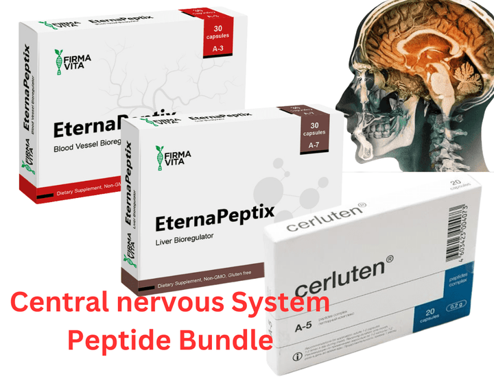 Central nervous System Peptide Bundle -  A-5 Cerluten A-3 Ventfort A-7 Svetinorm