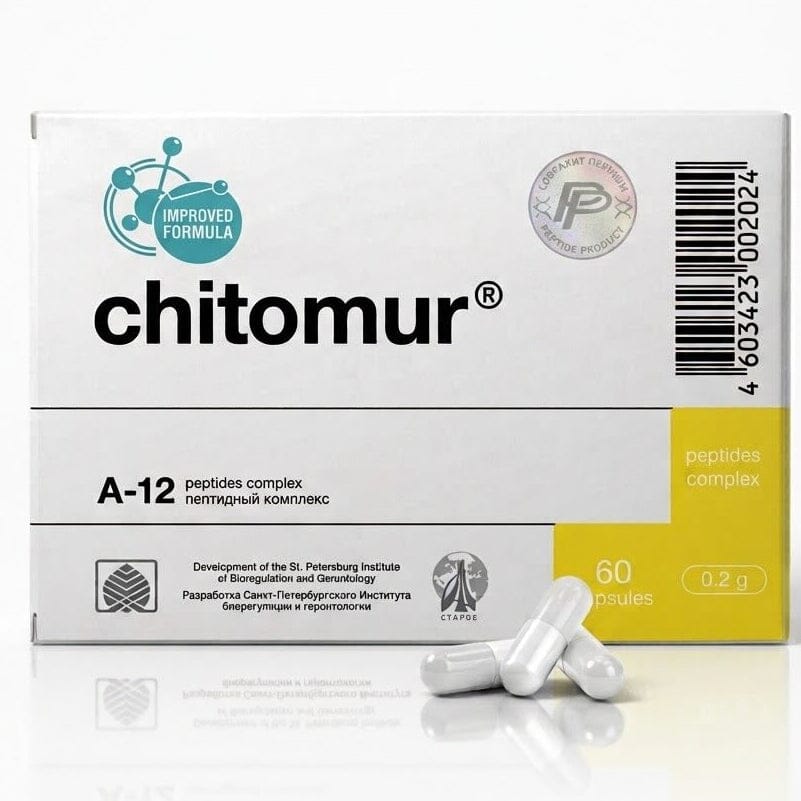 Chitomur - A-12 Bladder Peptide Bioregulator - 60 Capsules