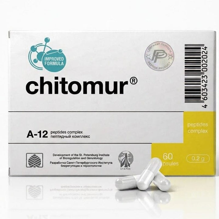 Chitomur - A-12 Bladder Peptide Bioregulator - 60 Capsules