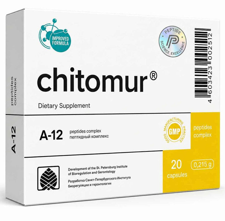 Chitomur® - A-12 Bladder Peptide Bioregulator - 20 Capsules