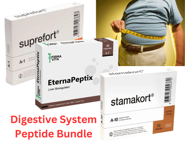 Digestive System Peptide Bundle - A-7 Svetinorm A-1 Suprefort A-10 Stamakort