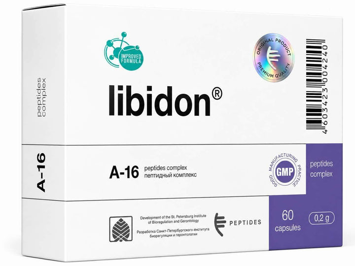 Libidon® - A-16 Prostate Peptide Bioregulator - 60 Capsules
