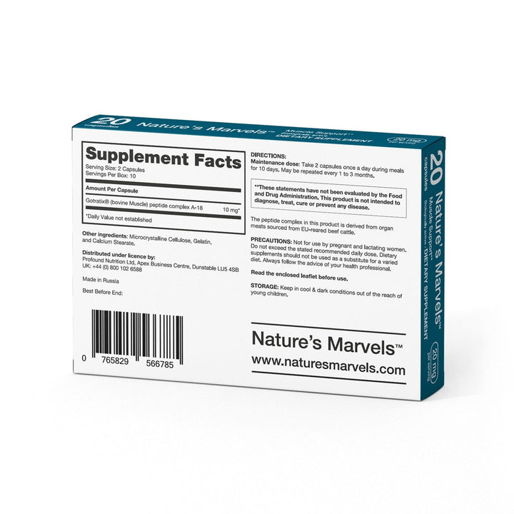 Nature’s Marvels – Muscle Bioregulator with Gotratix 20 Caps