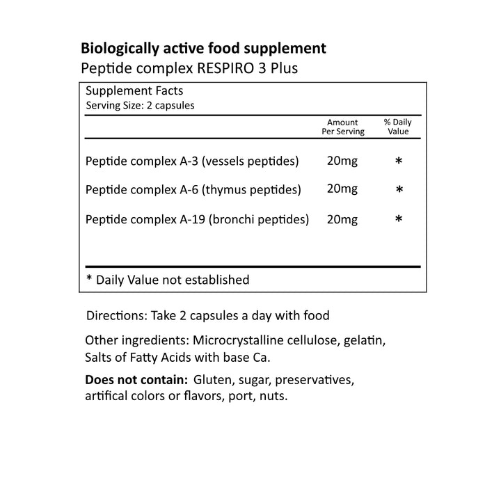 Respiro 3 Plus - Respiratory System Peptide Complex