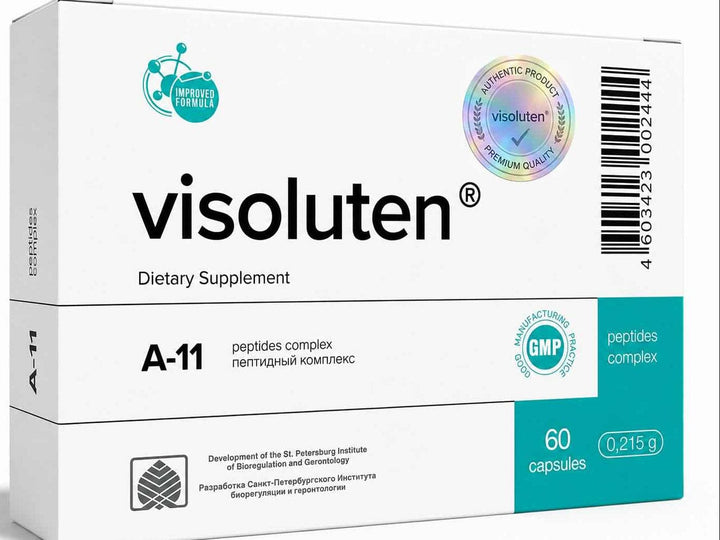Visoluten® - A-11 Retina Peptide Bioregulator - 20 Capsules