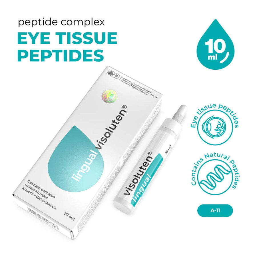 Visoluten Lingual sublingual drops for faster absorption under the tongue.