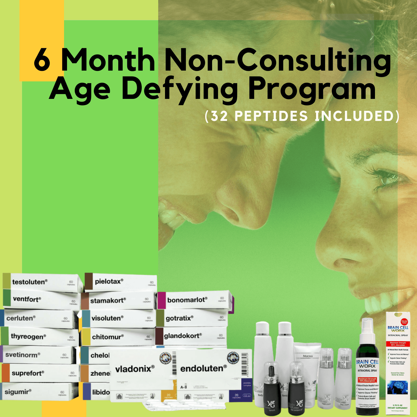 Highway to Health - 6 Month Non Consultation Age Defying Program (32 Peptides Included)