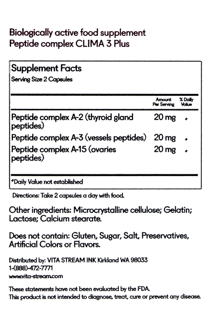Clima 3 Plus - Women Health Peptide Complex