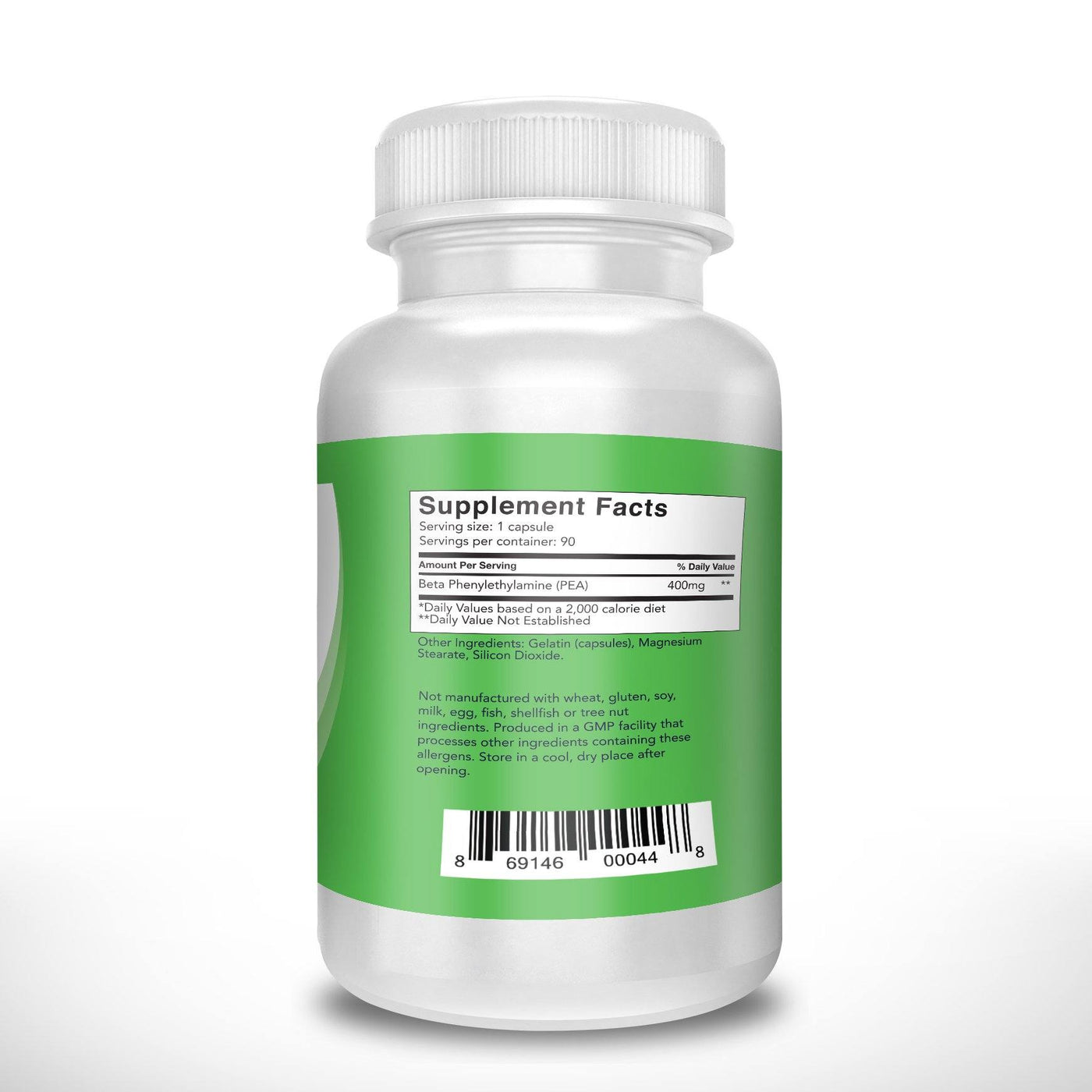 Pure Phenylethylamine (PEA) for Brain and Clarity - Firma Vita - 45 Caps 400g