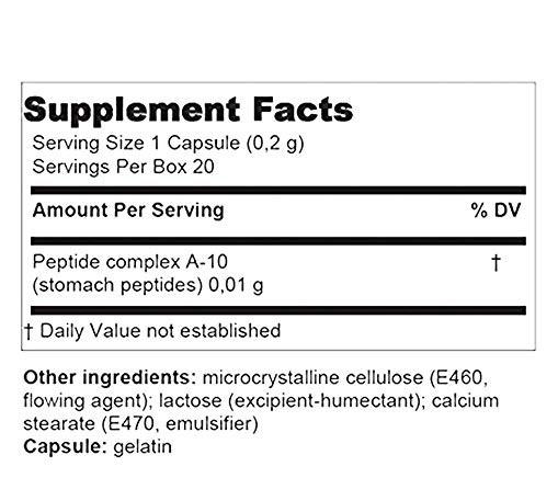 Stamakort - Supplement Facts