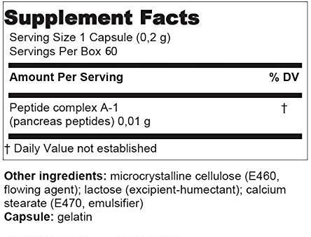 Suprefort - (A-1) 60 Capsules Supplemet Facts