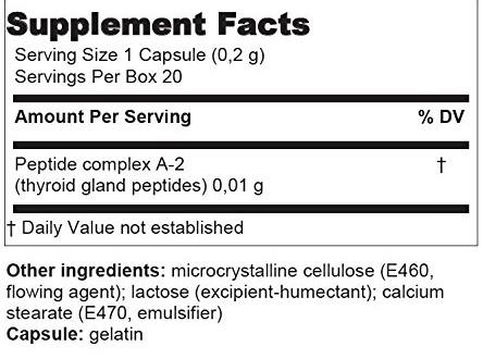 Thyreogen® A-2 Thyroid Peptide Bioregulator - 20 Capsules