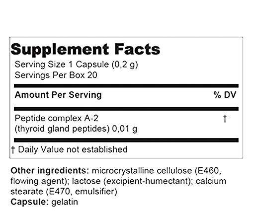 Thyreogen® A-2 Thyroid Peptide Bioregulator - 60 Capsules