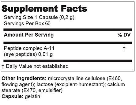 Visoluten - A-11 Retina Peptide Bioregulator 60 Capsules