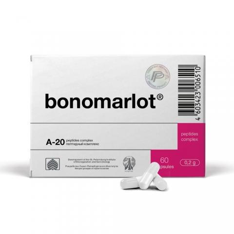 Bonomarlot - A-20 Original Khavinson Bone Marrow Peptide Bioregulator - 60 Capsules
