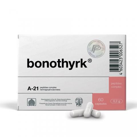 Bonothyrk - A-21 Parathyroid Peptide Bioregulator - 60 Capsules
