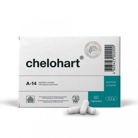 Chelohart® - A-14 Heart Peptide Bioregulator - 60 Capsules