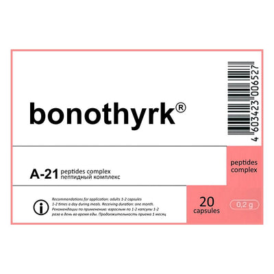 Bonothyrk - A-21 Parathyroid Peptide Bioregulator - 60 Capsules