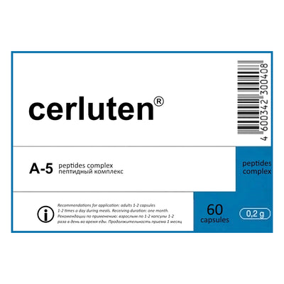 Cerluten® A-5 Nervous System Peptide Bioregulator - 60 Capsules