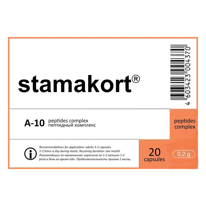 Stamakort - Stomach Peptide Bioregulator (A-10) 60 Capsules