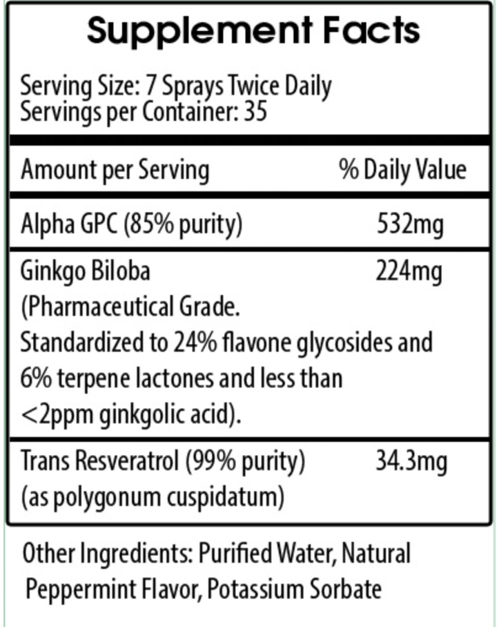 Brain Cell Worx Intraoral Spray Supplement - 3.75 FL Oz