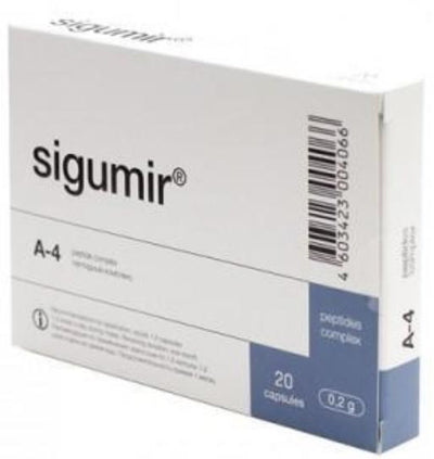 Sigumir® - A-4 Cartilage Peptide Bioregulator - 20 Capsules
