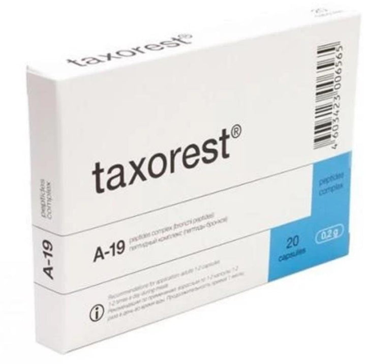 Taxorest® - A-19 Lung Peptide Bioregulator - 20 Capsules