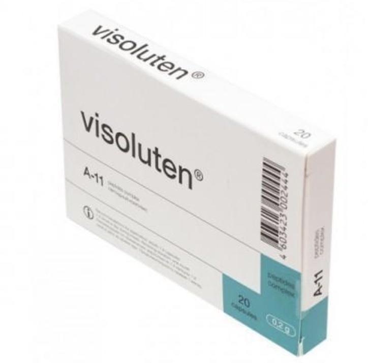 Visoluten 20 capsule pack for a first 30 day eye health cycle.