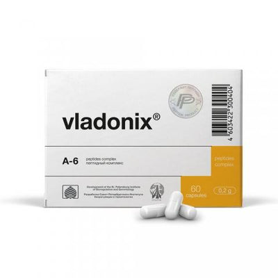 Vladonix - A-6 Thymus Peptide Bioregulator - 60 Capsules
